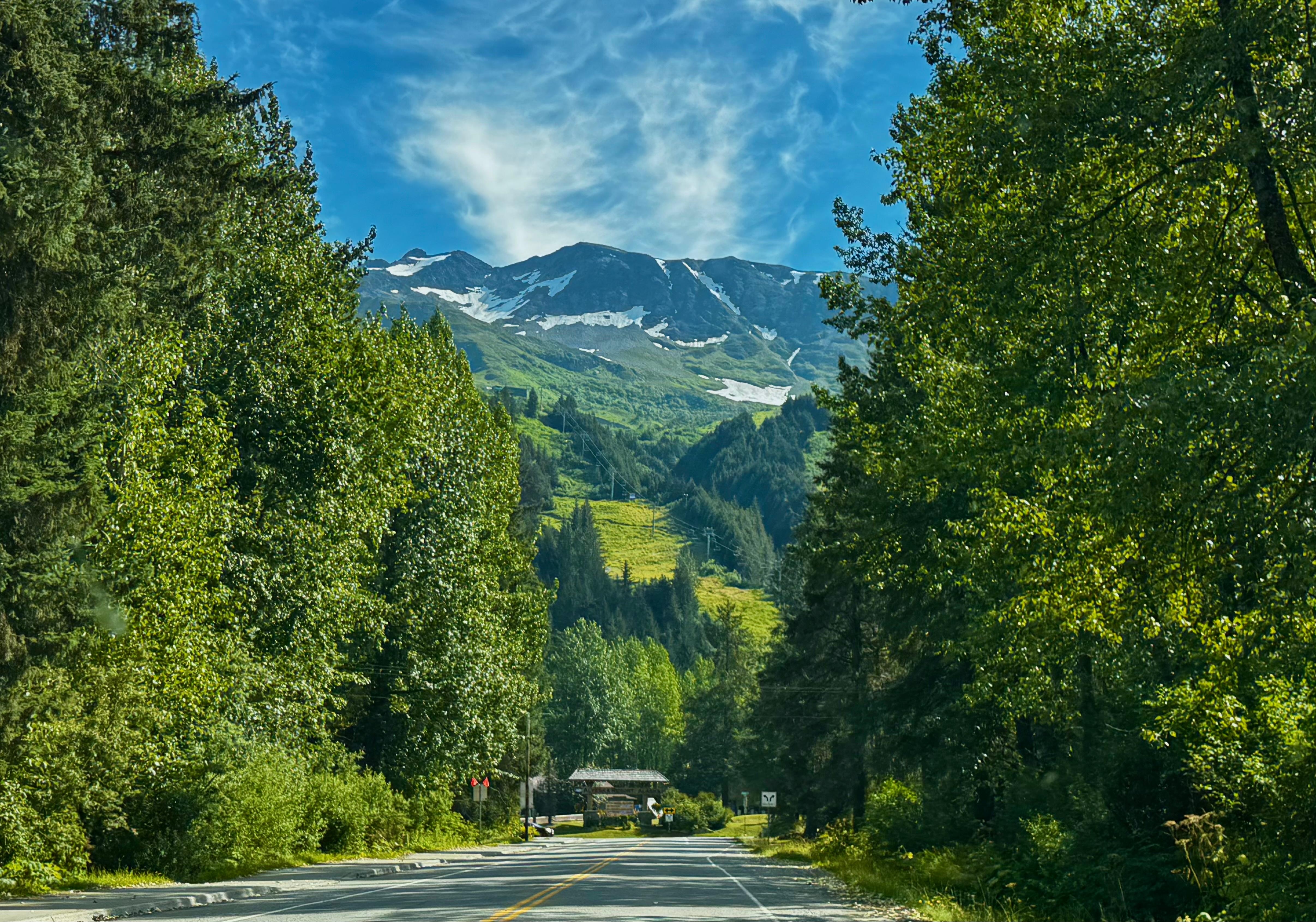 Entering Alyeska Resort, Girdwood AK