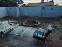 Dirt yard & gross outdoor furniture