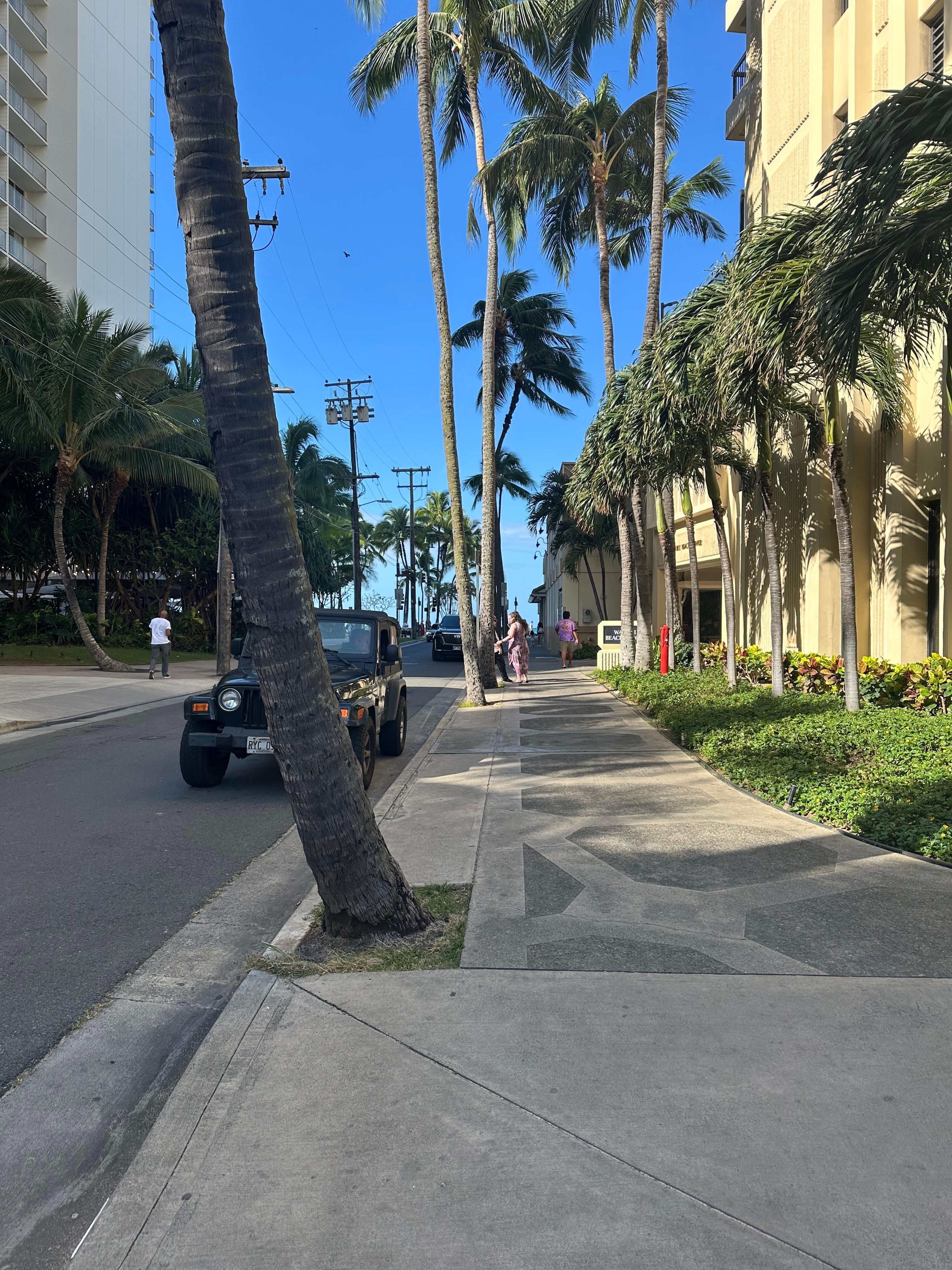 View from from entrance to the beach