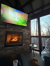 Beautiful sunsets from the porch.