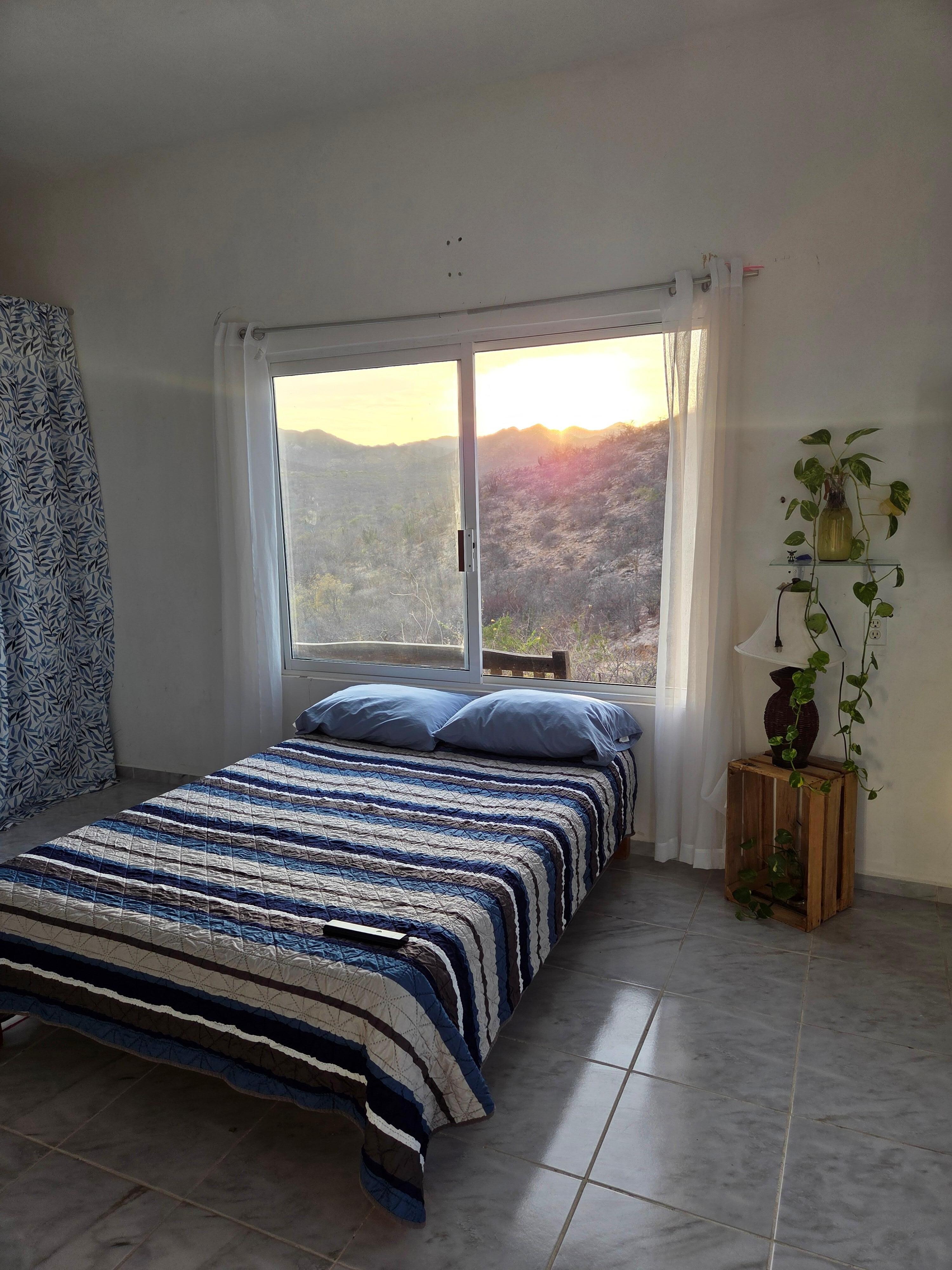 Sunset view from the main bedroom