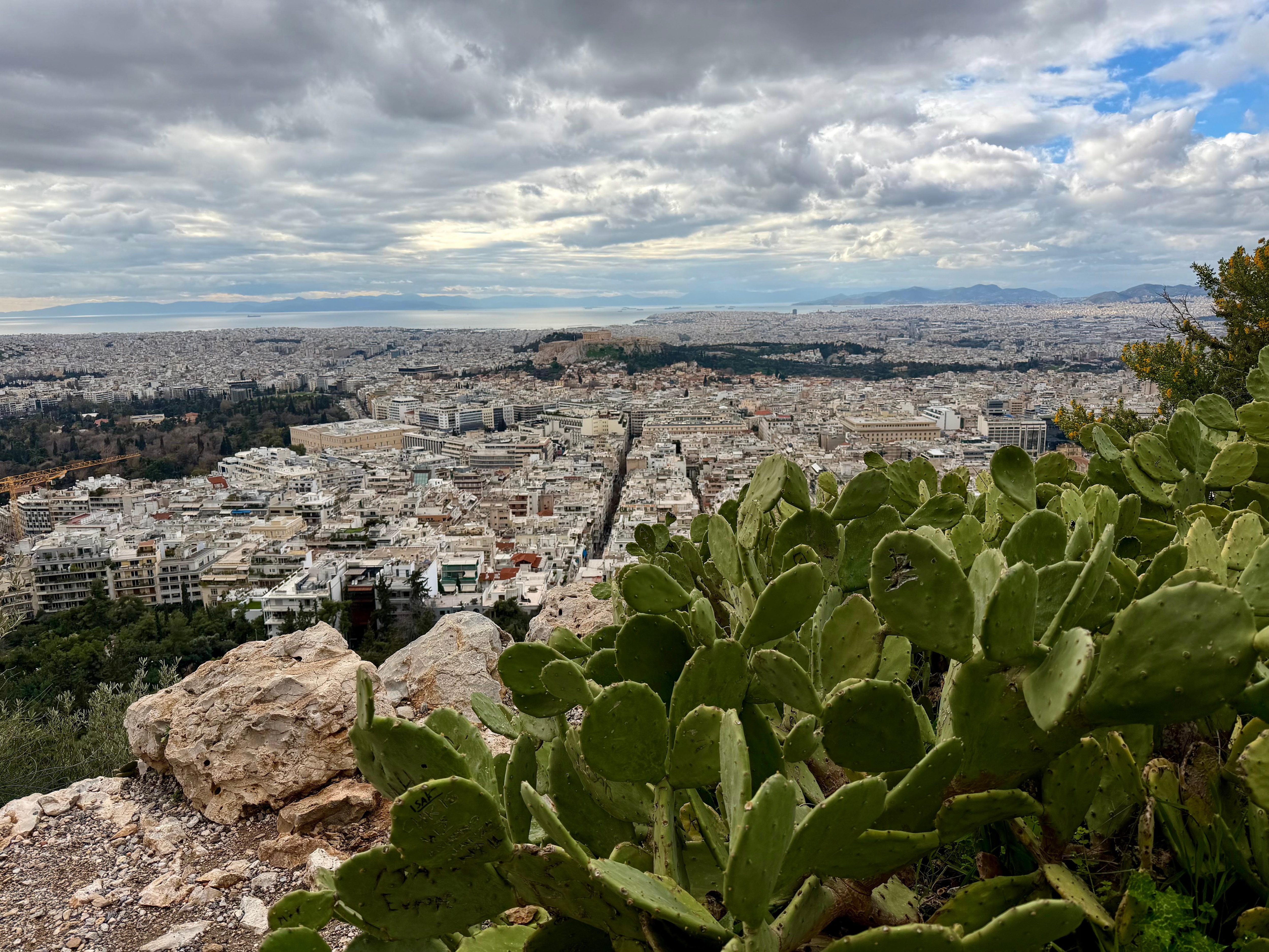 Udsigt på Akropolis fra lejlighed