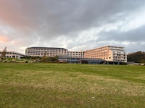 Hotel from lakefront.