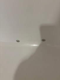 hair in bathtub - no one used the tub prior to the picture