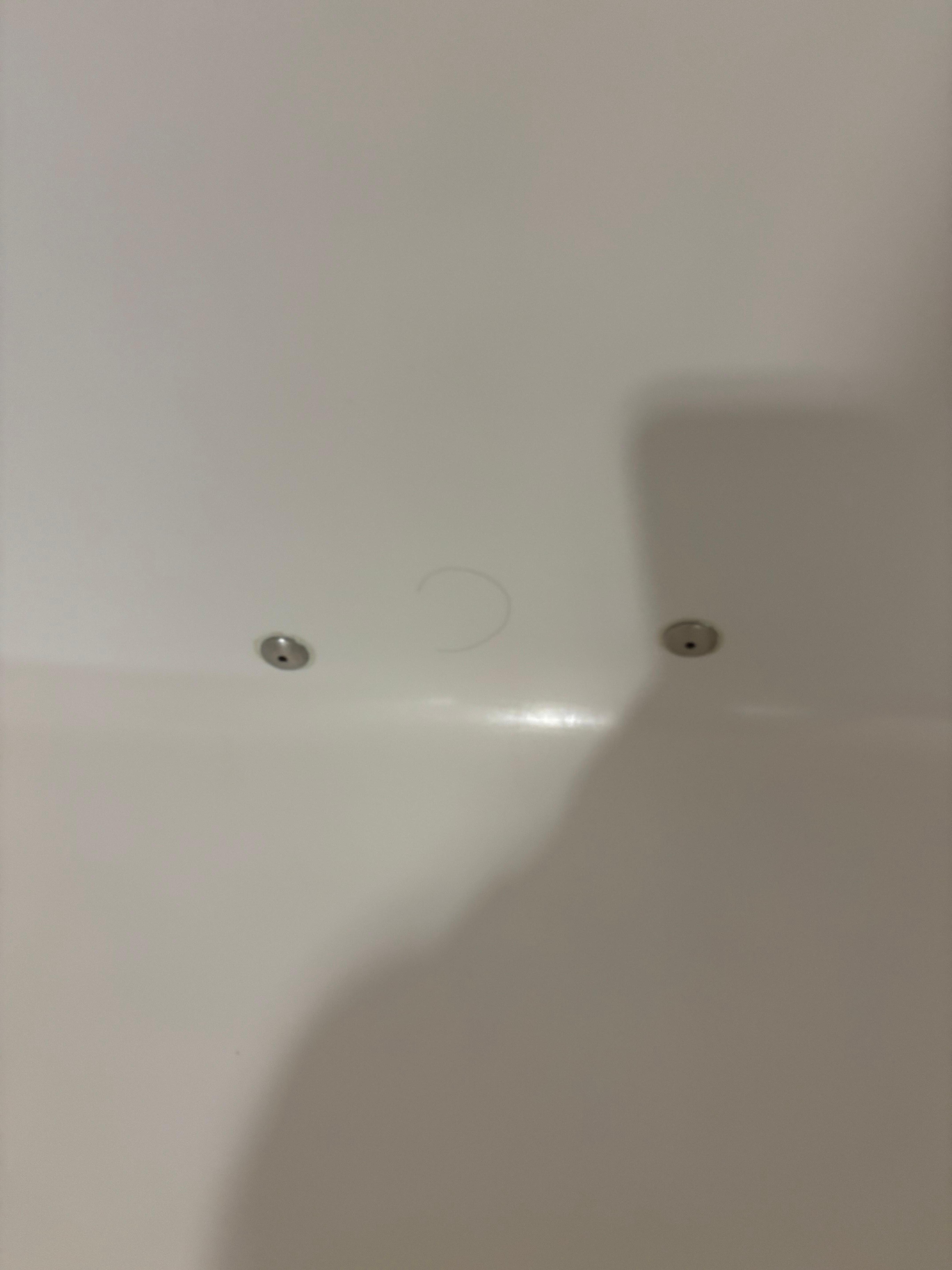 hair in bathtub - no one used the tub prior to the picture 
