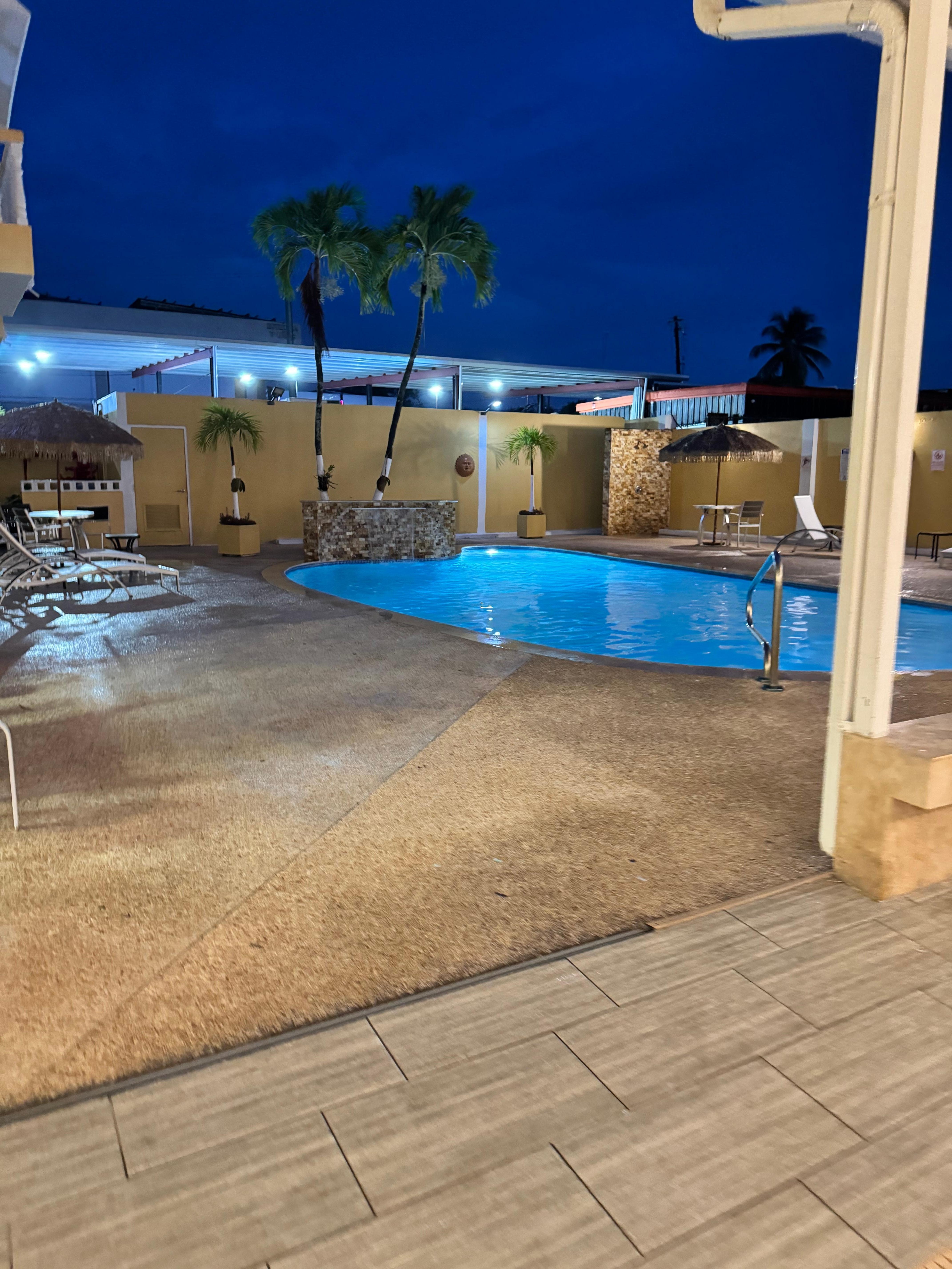 Pool patio area