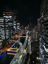 Night view from room