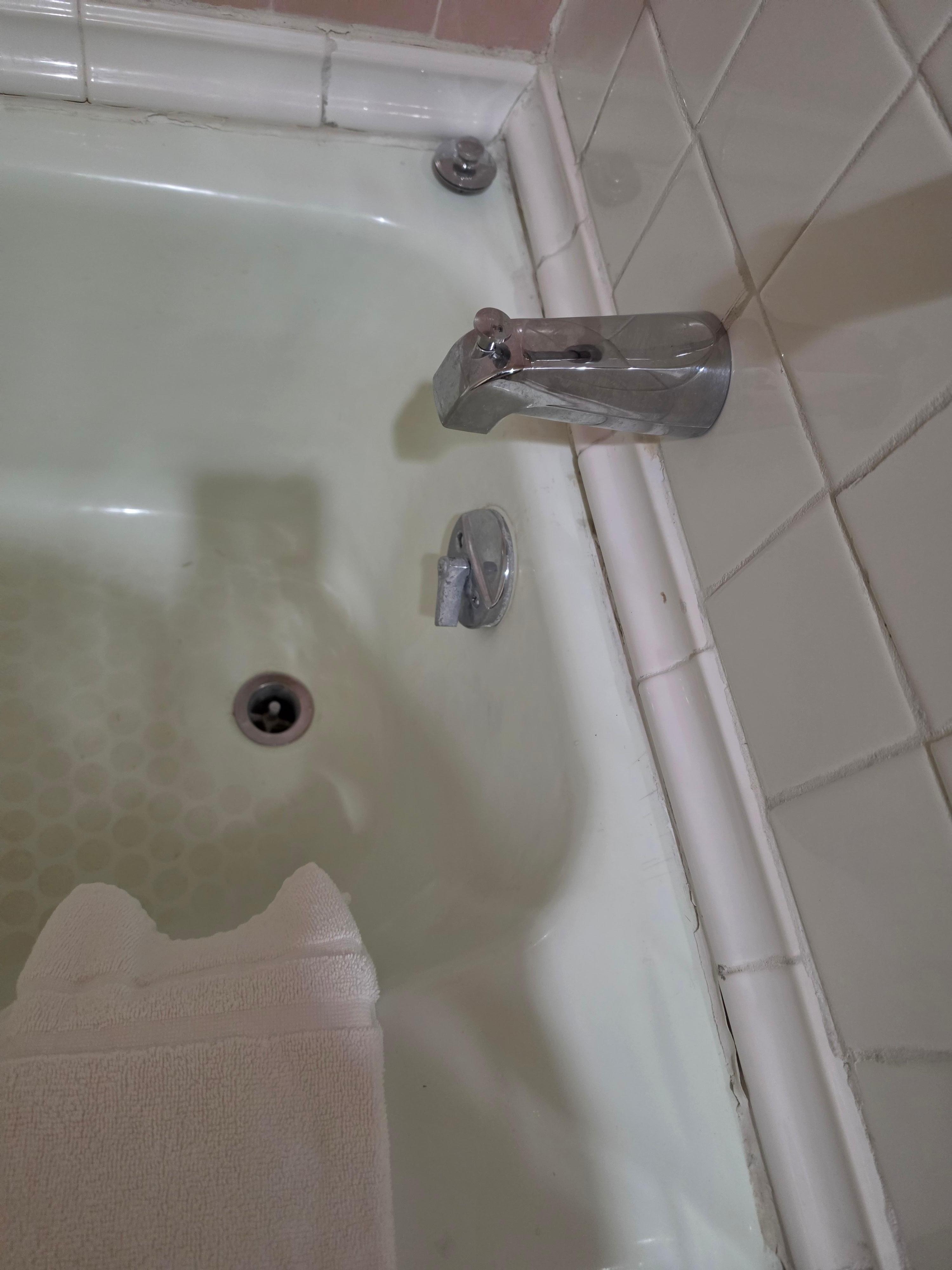 Dirty bathtub.