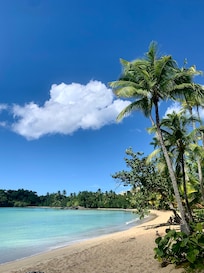 Beach across from Alisei