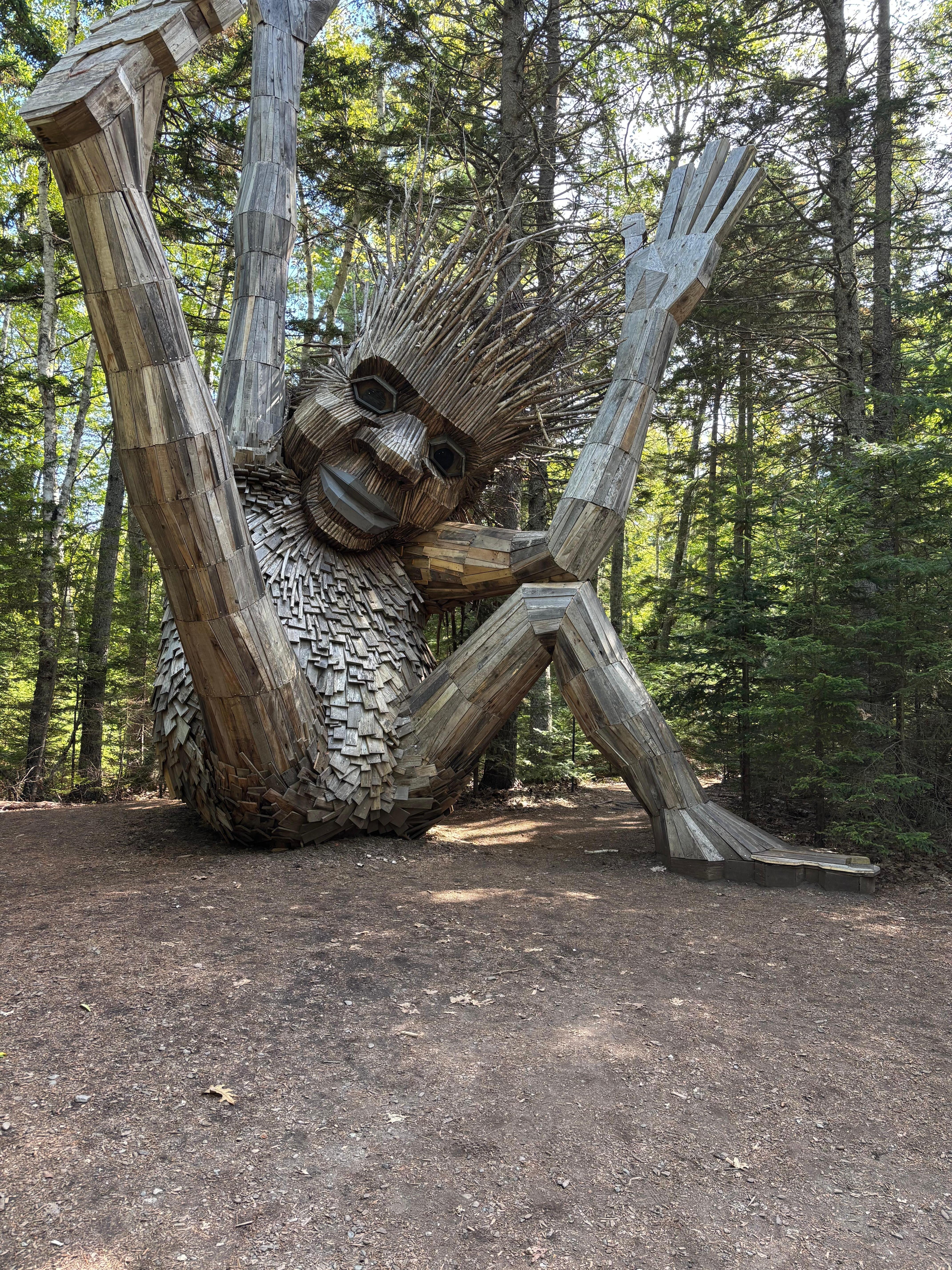 1 or 5 Thomas Danbo Trolls at the Boothbay Botanical Gardens