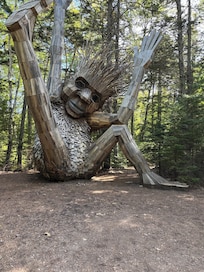 1 or 5 Thomas Danbo Trolls at the Boothbay Botanical Gardens