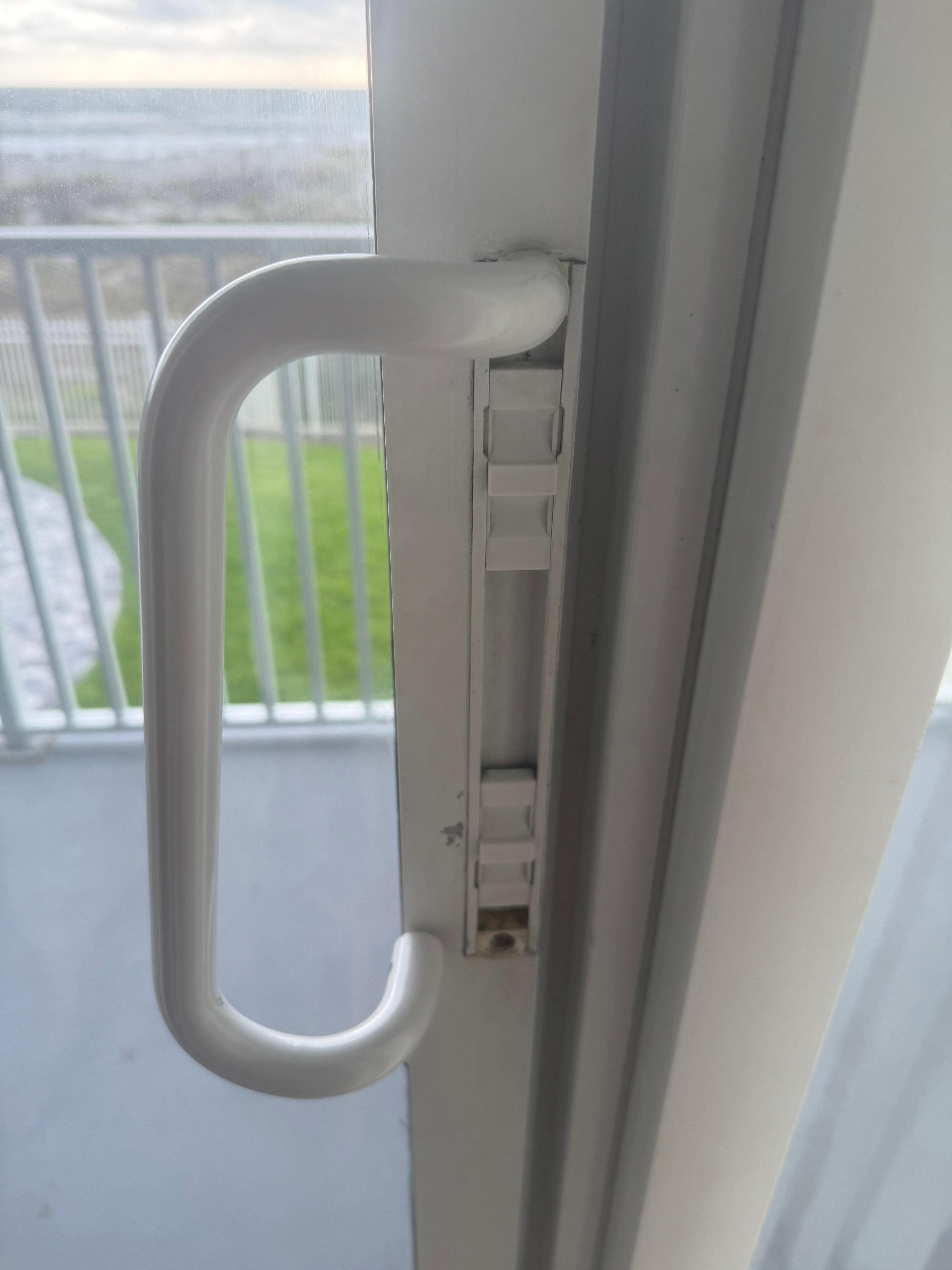 Broken patio door handle