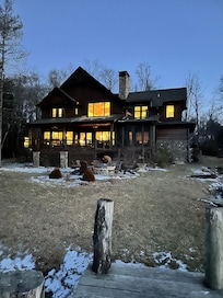 Back of the house from the dock