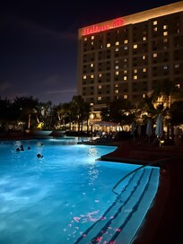 Pool at night
