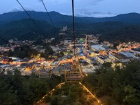 Sky lift going down