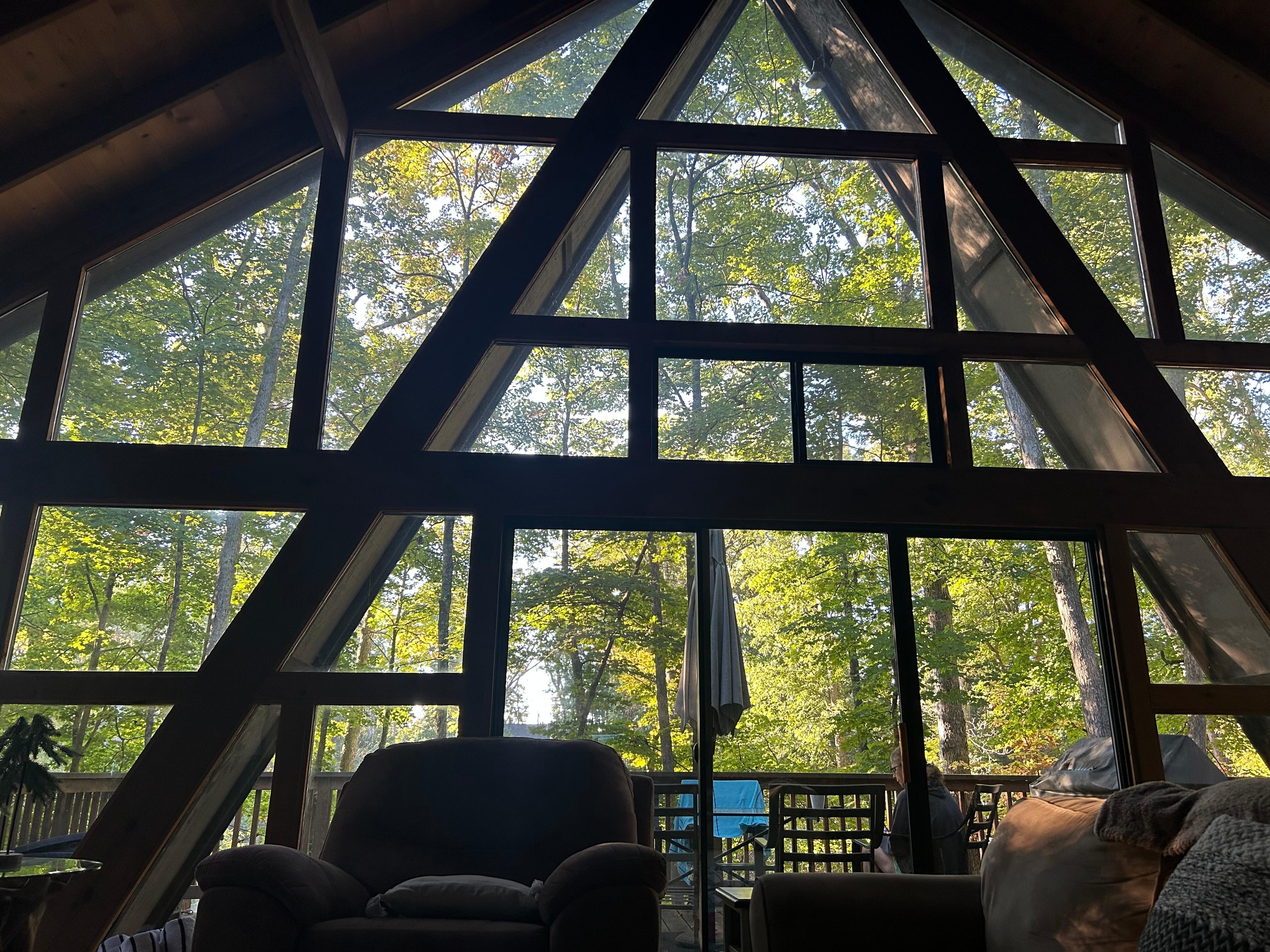 Fantastic view sitting in the living room.