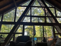 Fantastic view sitting in the living room.
