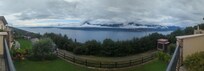 Even on a cloudy day, our panoramic view of Lake Garda was stunning.