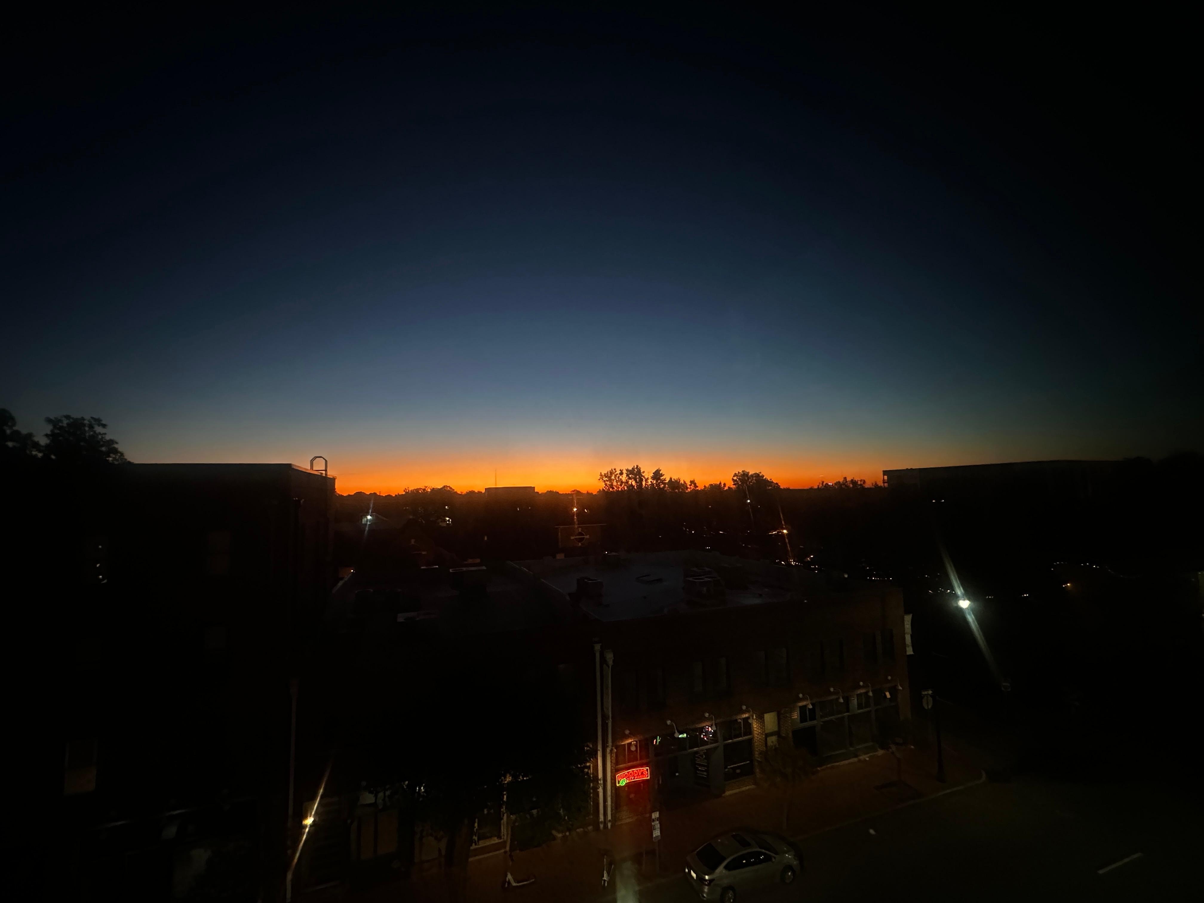 View from the living room at sunrise 🌅 