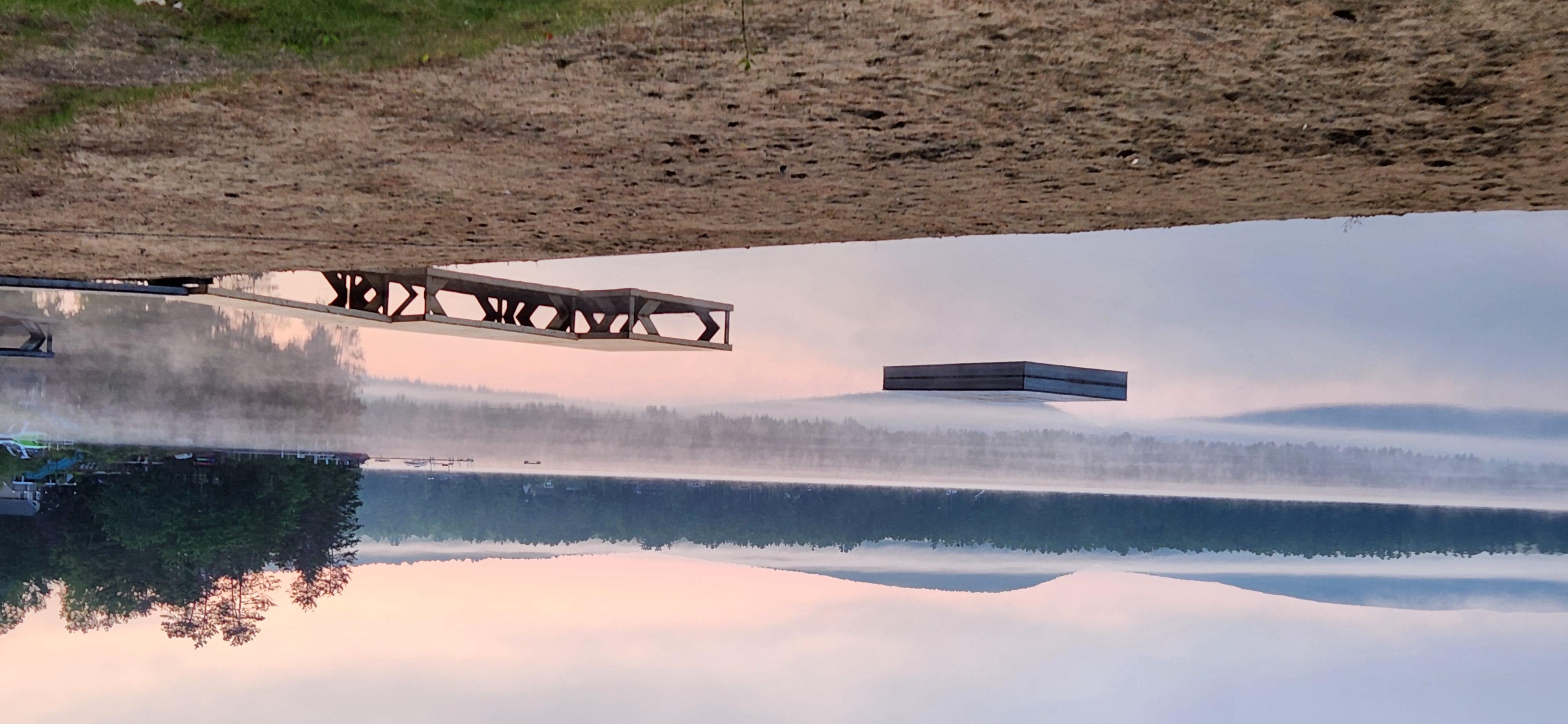Early morning peaceful beach