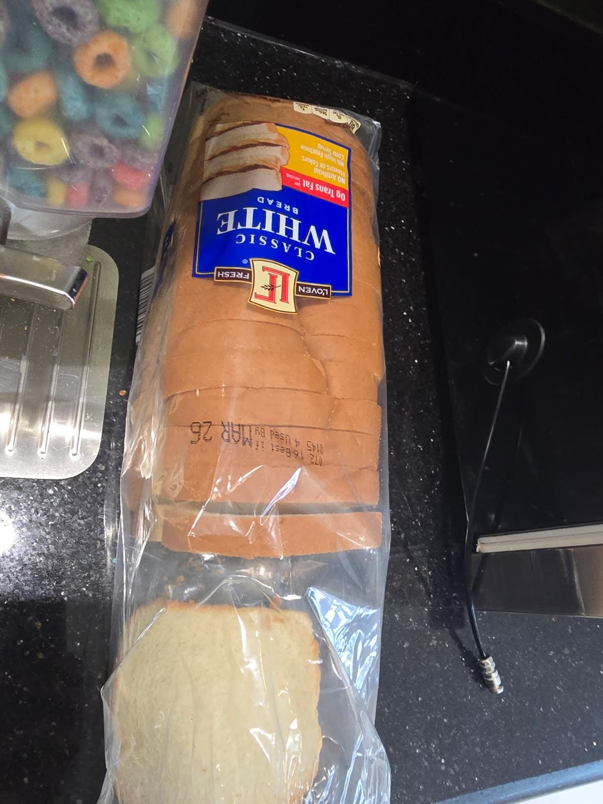 Expired bread at breakfast.The only options fir breakfast were toast ,bagles,frootloops,raisin brand, or waffles.