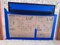 Fireplace boarded up