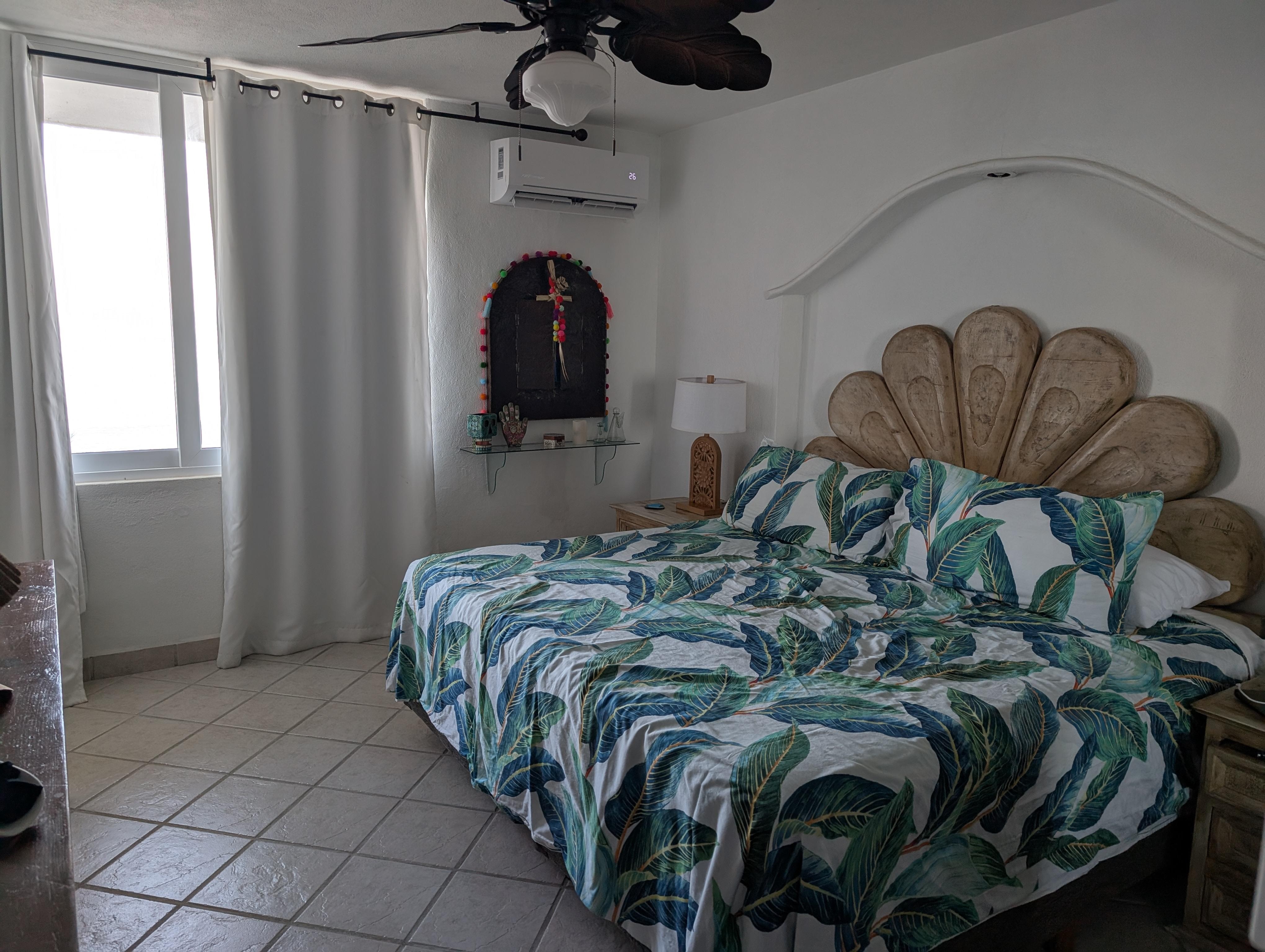 Bedroom with ocean view