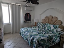 Bedroom with ocean view