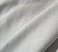 Hair on bed not clean