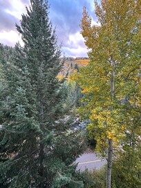 View from the hotel room at the Grand Hyatt in Vail, CO
