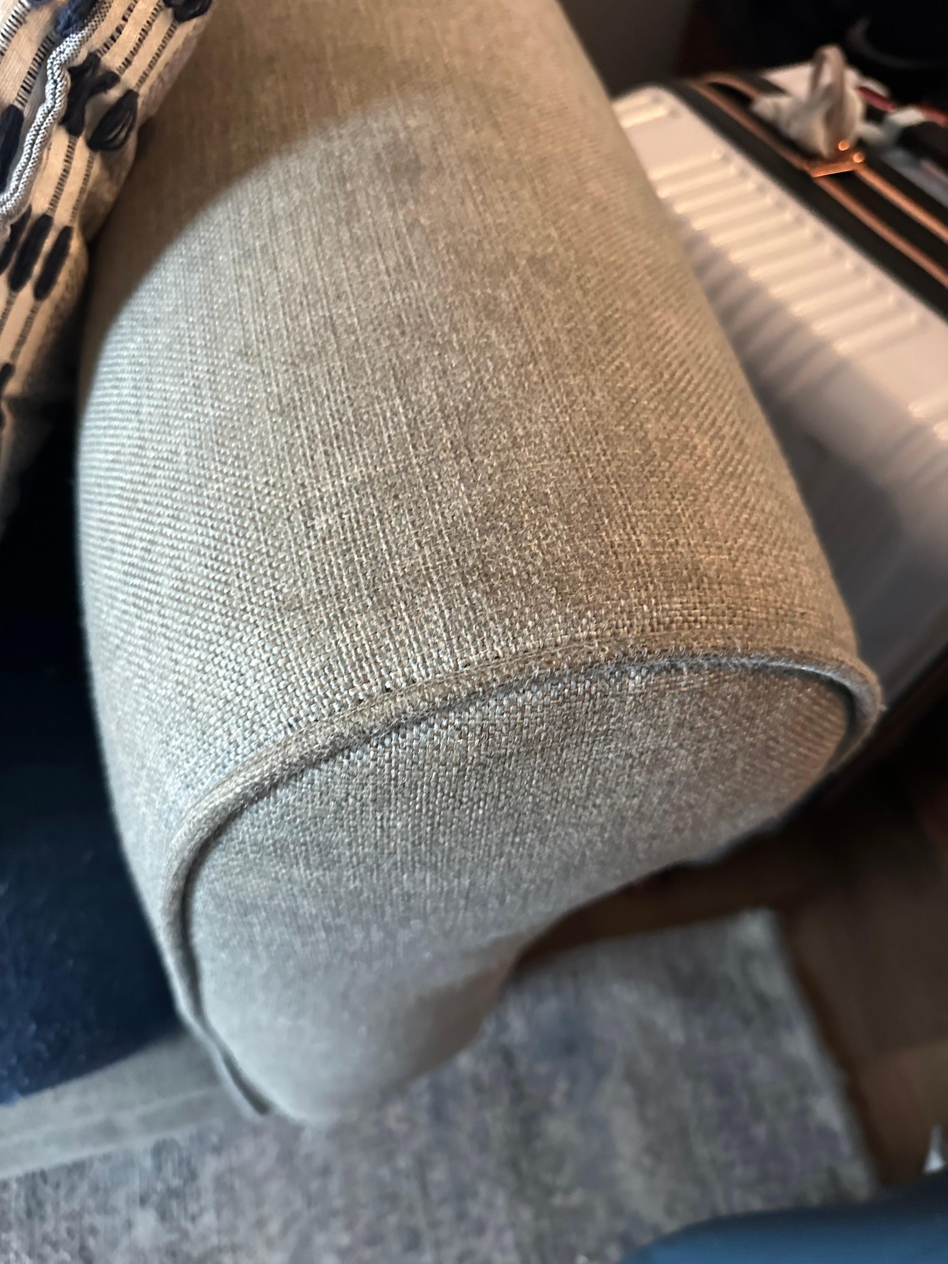 Dirty arm of couch 