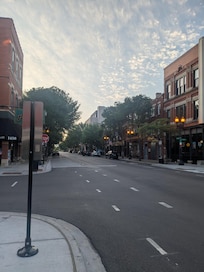 View down Taylor Street, 5:45 a.m.