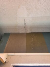 Stained ceiling