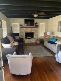 Plenty of seating and space for watching playoff games on New Year’s Day