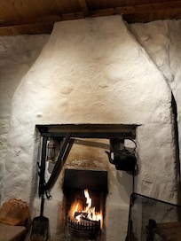 Cozy evenings by the fire place