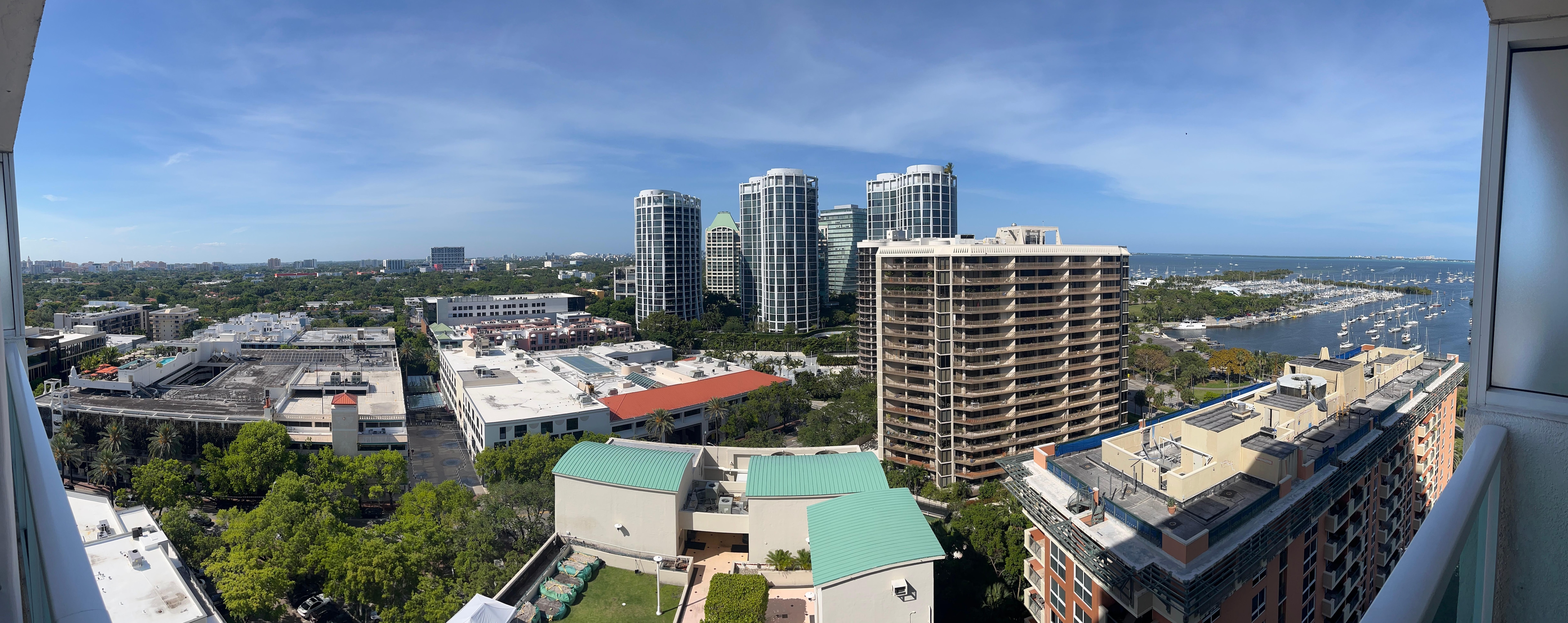 Pano from the balcony upon arrival 