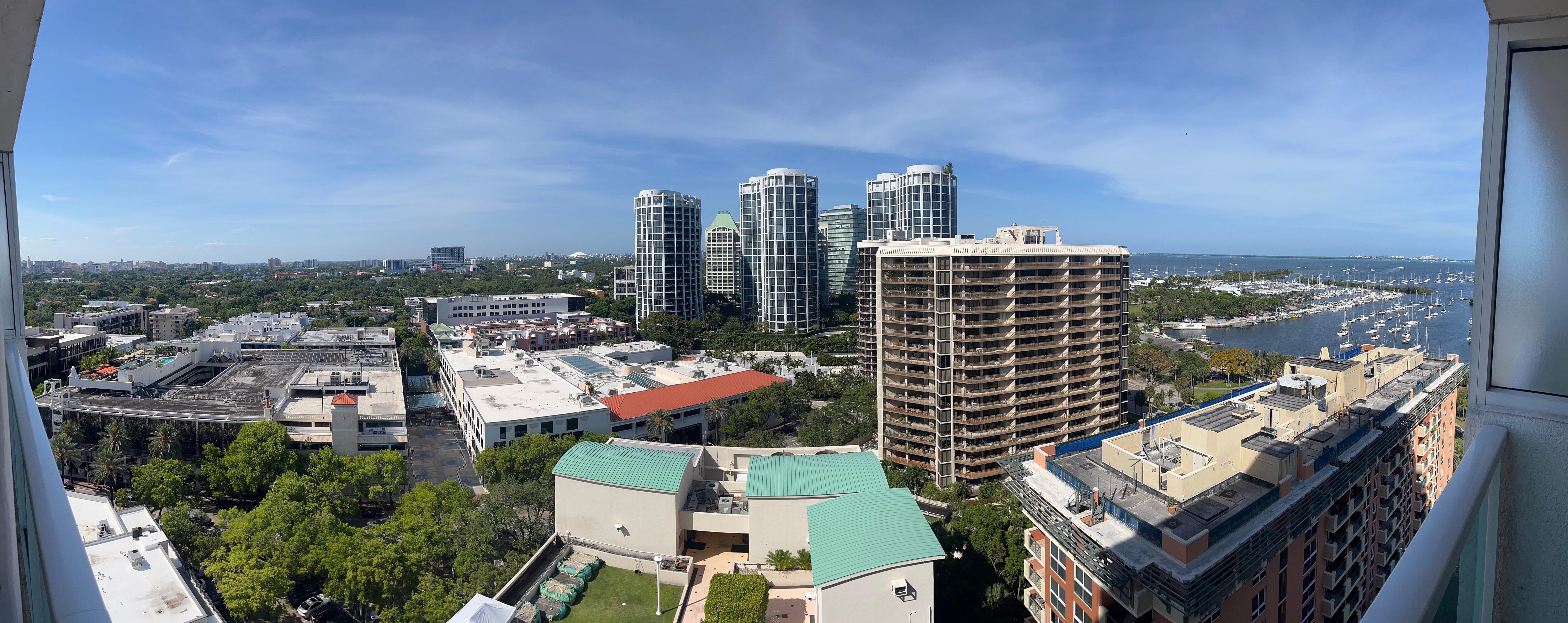 Pano from the balcony upon arrival 
