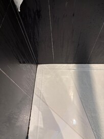 Mould around shower tray