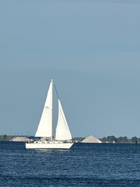 Sailboat on Muskegon Lake