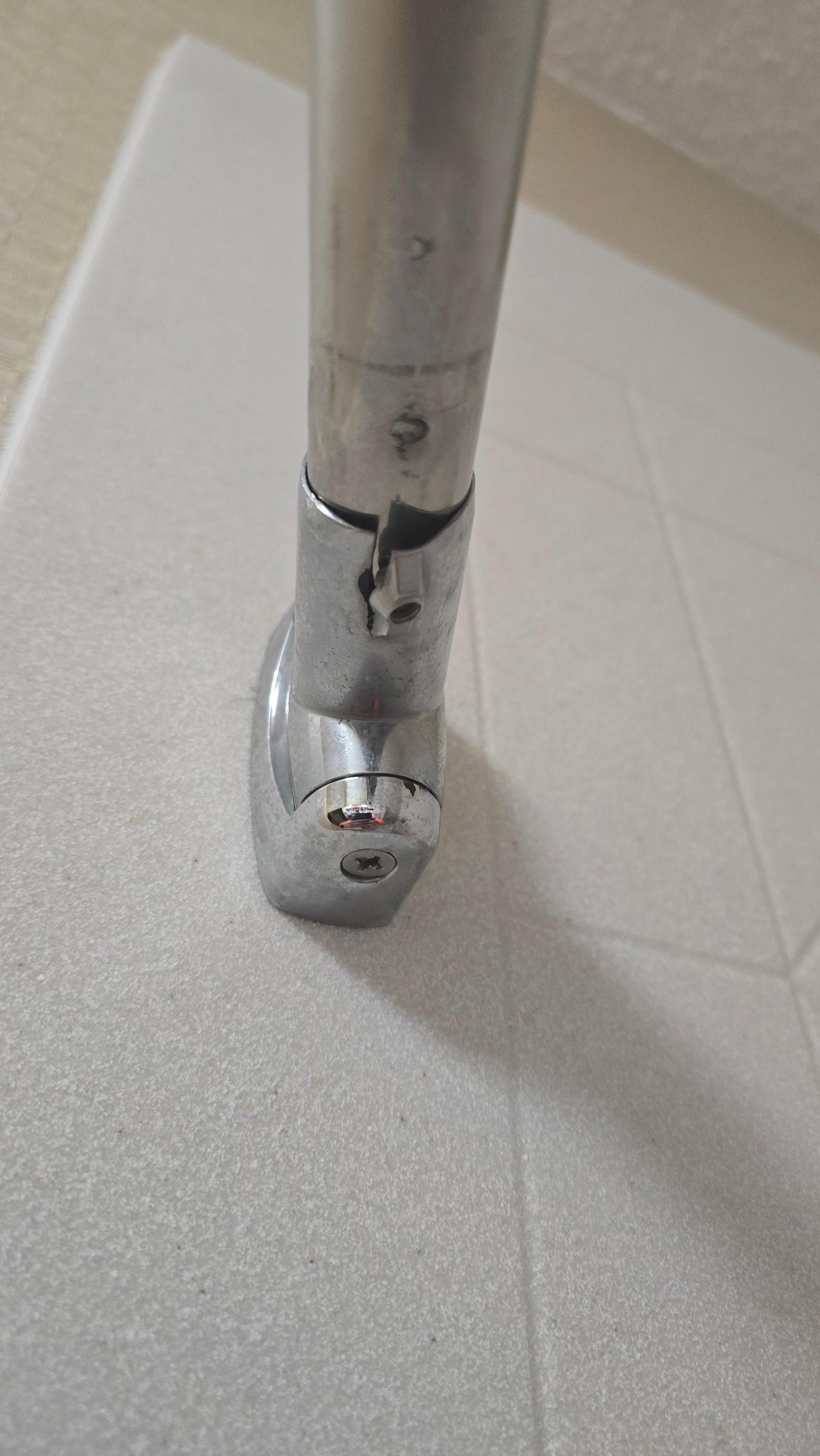 Shower rod bracket was broken