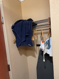 Dirty towels hanging