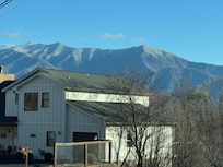 Breathtaking view on the drive to the cabin.