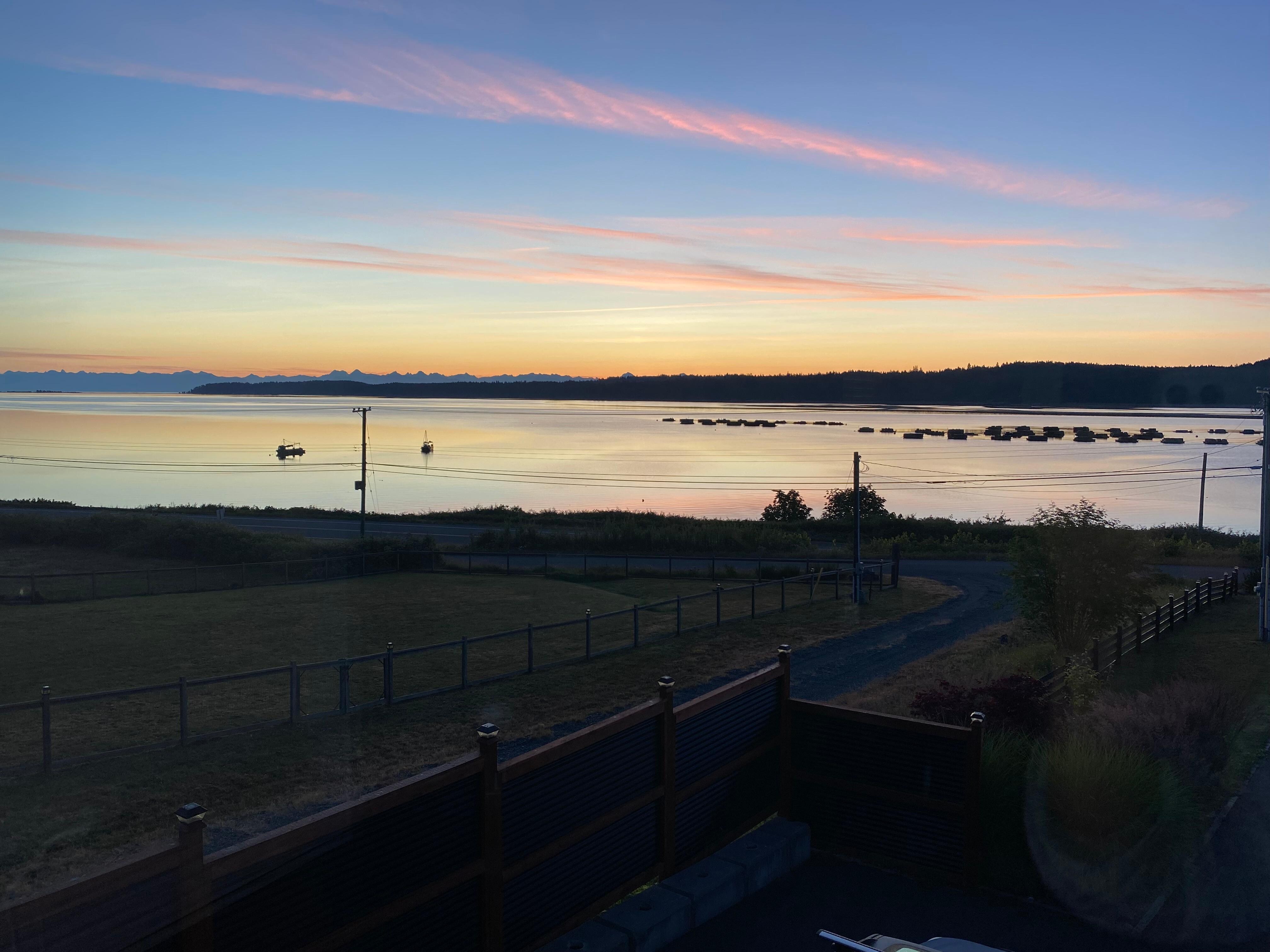 Sunrise view. 