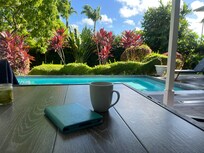 Perfect spot for morning coffee.
