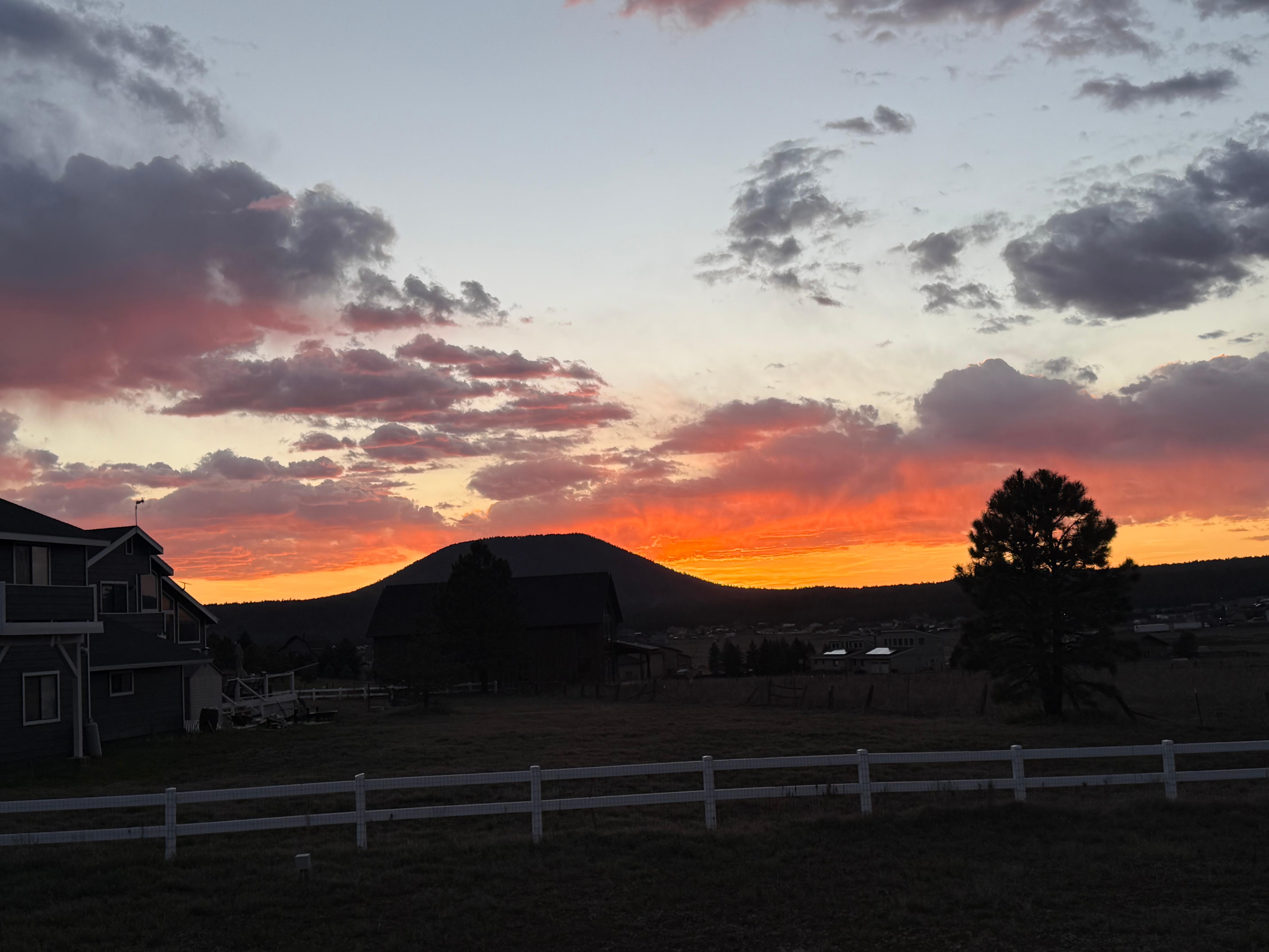 Sunset from the deck