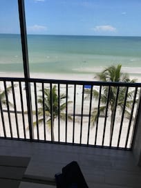 Morning view from private balcony