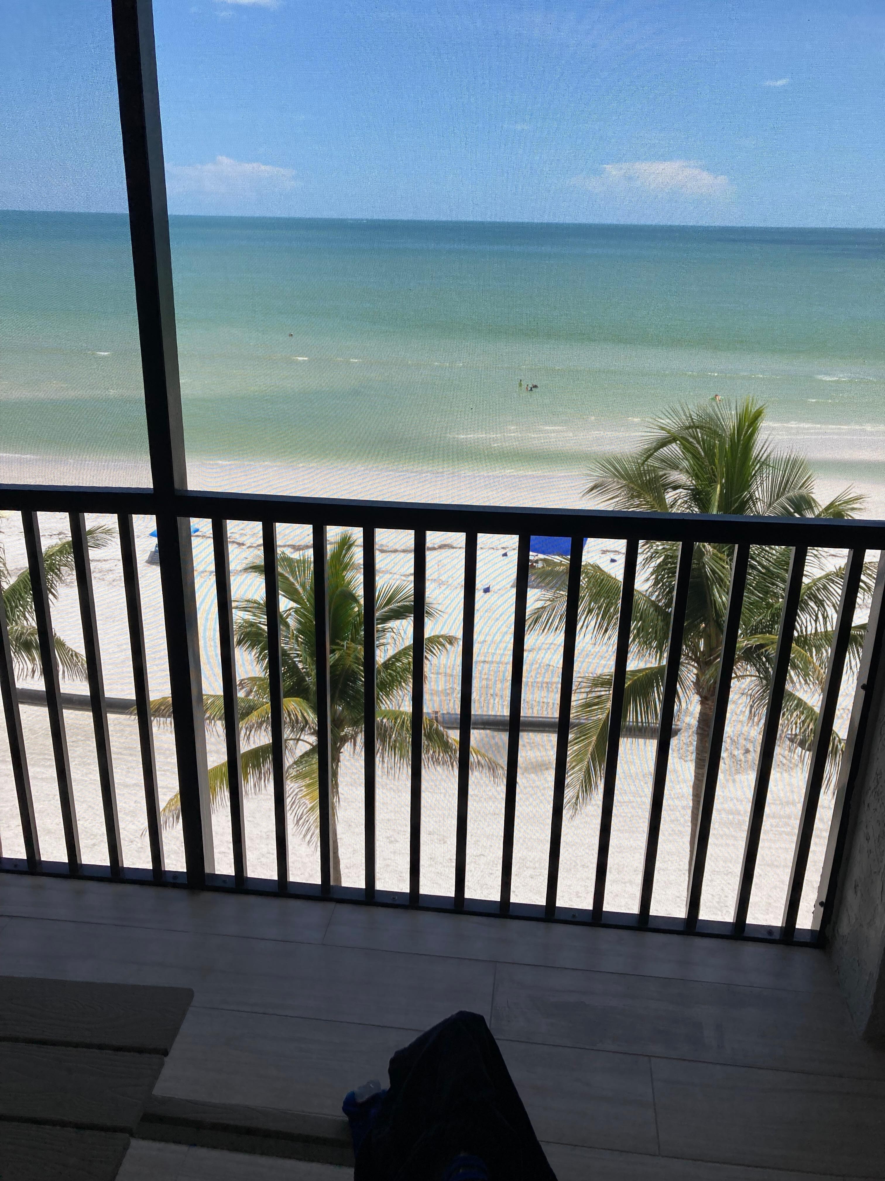Morning view from private balcony