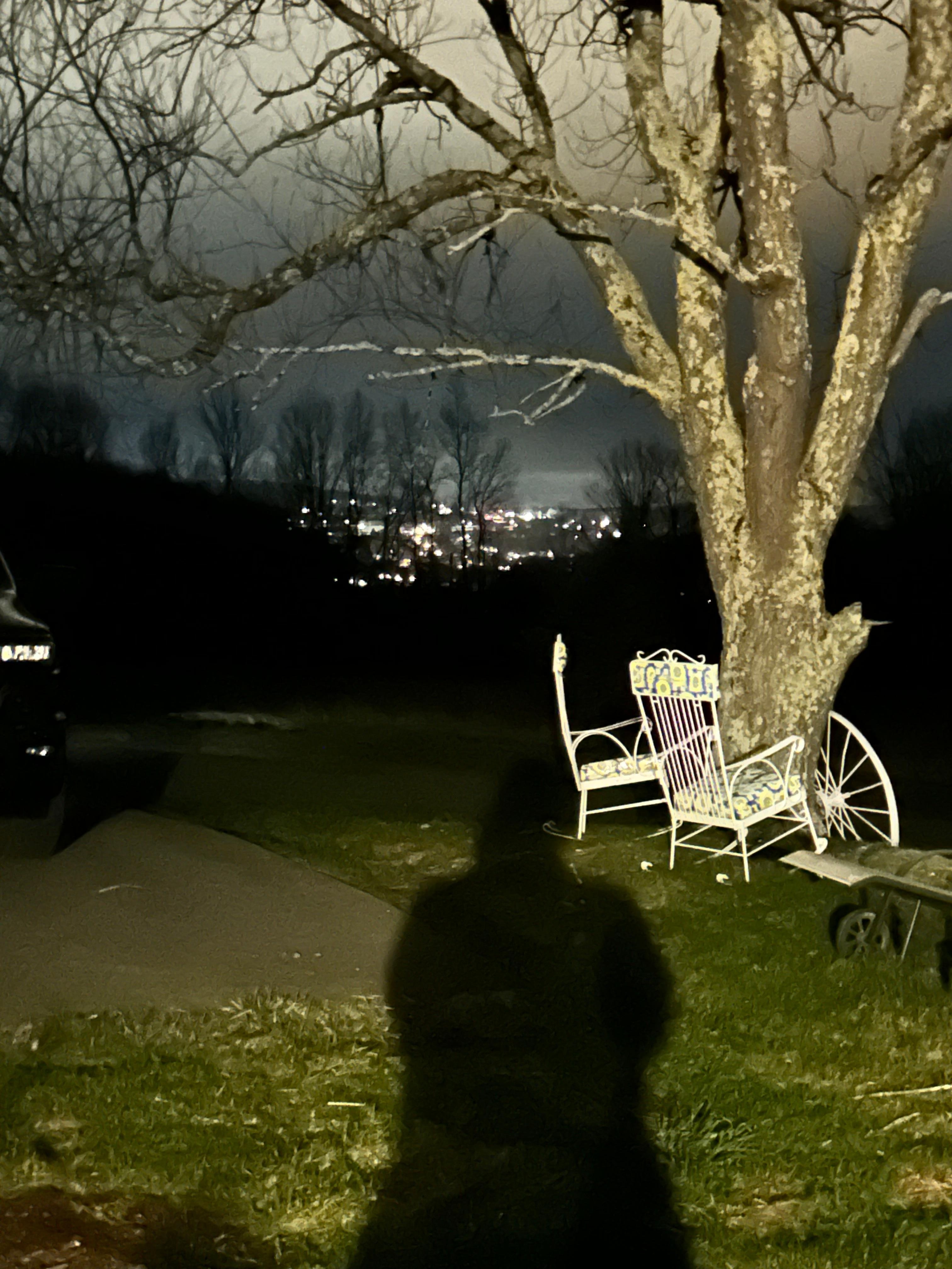 City lights from atop. 