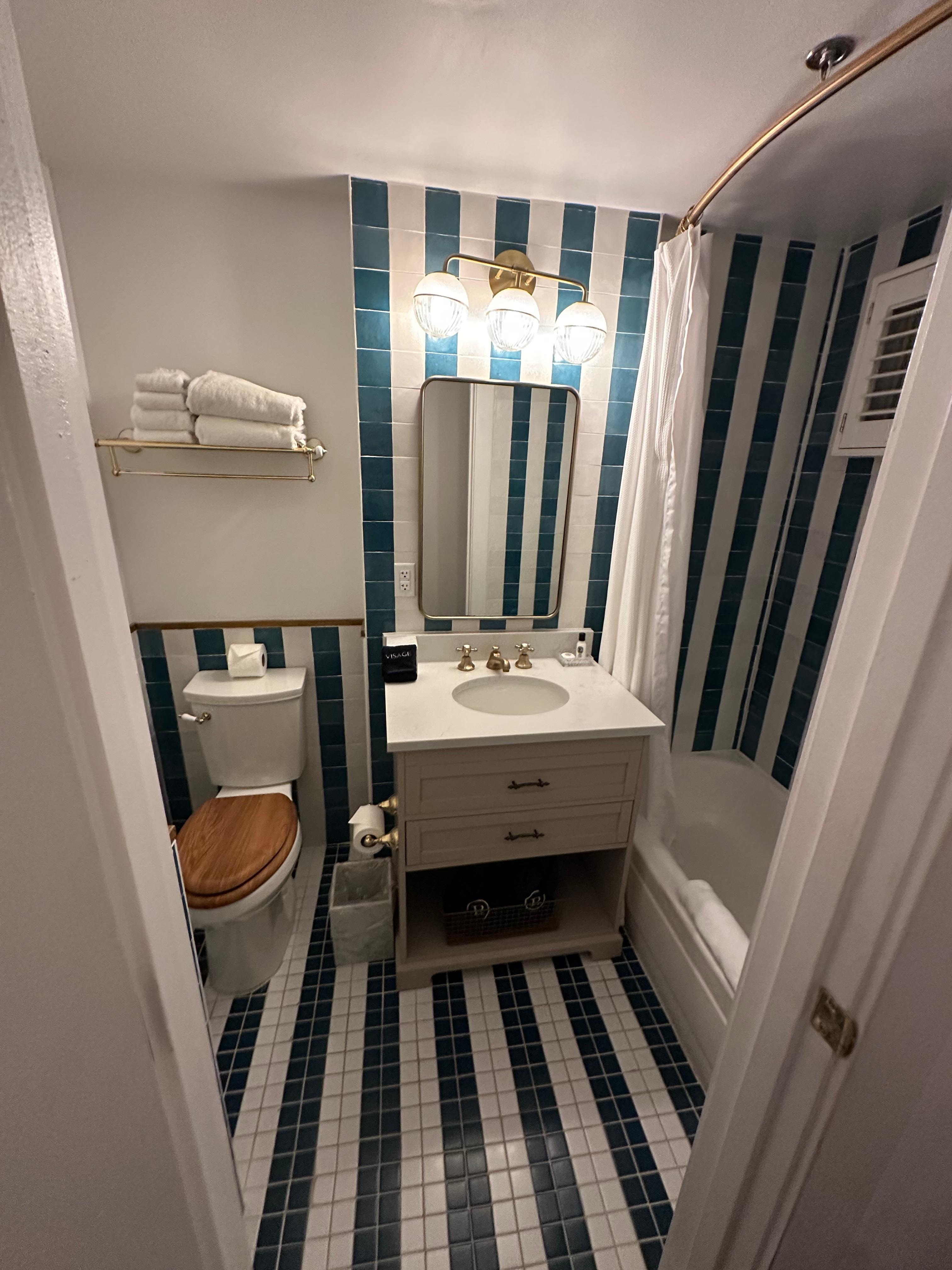 Bathroom with just enough space :)