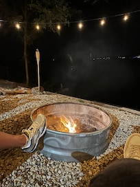 Fire pit.